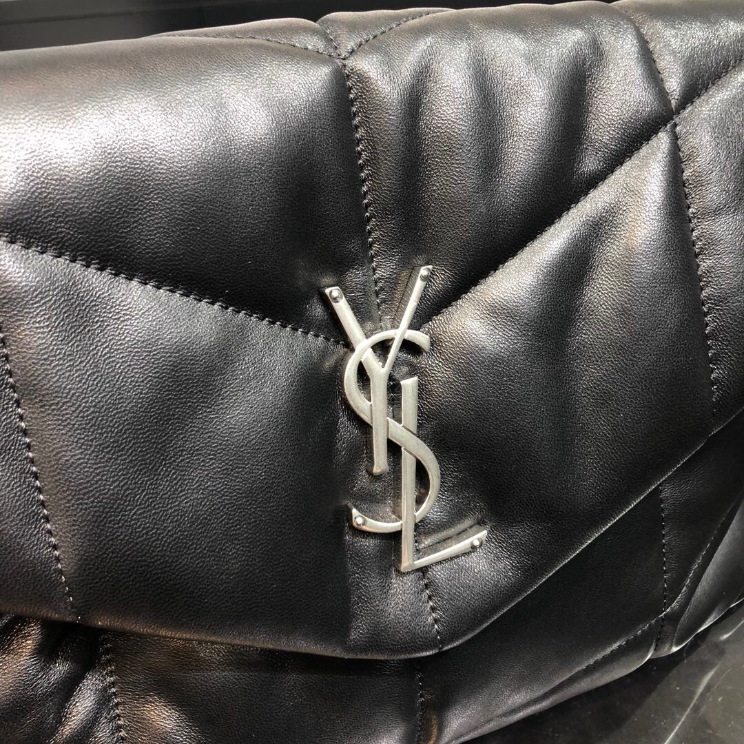 YSL PUFFER MEDIUM BAG IN QUILTED LAMBSKIN